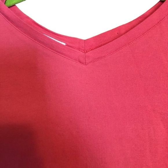 Vintage Talbots V-neck Front & Back 3/4 Sleeve Shirt Size M - Picture 3 of 6